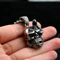 thumbnail image 2 of ZMY Home Stainless Steel Necklace with Snake with Skull Pendant - Trendy Jewelry for Men and Women, 2 of 5