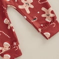 thumbnail image 6 of My First Christmas Baby Boy Girl Outfits Gingerbread Man Romper + Pants +Hats Set Newborn Infant Fall Winter Holiday Clothes, 6 of 8