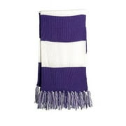 STA02 Spectator Scarf, Purple & White - One Size