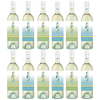 Seaglass Alcohol-Removed Pinot Grigio & Sauvignon Blanc – Refreshing Non-Alcoholic White Wines – 750ml Bottles - 12 Pack