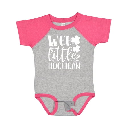 

Inktastic St. Patrick s Day Wee Little Hooligan with Shamrocks Boys or Girls Baby Bodysuit
