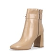 thumbnail image 3 of Botines Para Mujer De Piel Con Tacon Grueso Davenia, 3 of 5