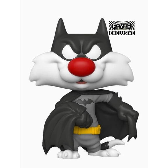 Funko Pop! DC Looney Tunes: SYLVESTER AS BATMAN #844 (Exclusive) Protector