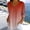 Hot Pink, variant on Women's Gradient Printed T-Shirt 3/4 Sleeve V Neck Crew Neck Casual Loose Pullover Tops with Pockets Watermelon Red