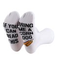 thumbnail image 6 of Funny Corn Dog Socks Hot Dog Lover Gifts If You Can Read This Bring Me A Corn Dog Novelty Socks, 6 of 6