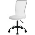 thumbnail image 1 of BestOffice Home Office Chair Mid Back Mesh Armless Ergonomic Task Rolling Back Support Adjustable, Lumbar Support, White, 1 of 7