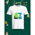 thumbnail image 1 of Fashion Creative Number 6 and 7 Pattern T - Shirt Personalized Food Style Short - Sleeve Top This T - shirt features a unique design with the numbers 6 and 7. The number 6 is designed like a chocolat, 1 of 6