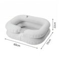 thumbnail image 3 of Hxlamzoo Inflatable Shampoo Bowl,Bedside Hair Washing Basin,Portable Shampoo Basin Makes for The Elderly, Disabled, bedridden and Pregnant Women,Inflatable Sink, 3 of 9