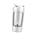 thumbnail image 1 of Billuyoard Mezclador de botellas de coctelera eléctrica de proteínas de 650 ml, tazas USB recargables para fitness, blanco Cocina y Comedor Blanco, 1 of 1