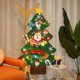 thumbnail image 2 of Juguete Montessori para bebé, 32 Uds., árbol de Navidad de fieltro DIY, tablero ocupado para niños pequeños, regalo de árbol de Navidad para niño y niña, decoraciones de adorno de pared para puerta, 2 of 5