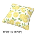 thumbnail image 3 of Throw Pillow Covers, Lemon slices Soft Square Pillow Cases with Invisible Zipper for Couch Bed Sofa, Farmhouse Fall Home Decor 20"x20", 3 of 7