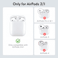 thumbnail image 2 of AirPods Case- Silicone Protective Shockproof Case Cover Skins with Keychain Compatible with Apple AirPod 2 & 1, Purple, 2 of 6