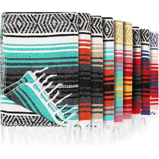 La Montana 10 Pack Mexican Blankets, 74