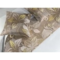 thumbnail image 2 of Floral Bed Runner Set, Grunge Style Retro Feels Flower Silhouettes Pattern on Weathered Backdrop, Decorative Bedding Scarf & 2 Pillow Shams for Hotels Homes, King, Eggshell and Dark Tan, by Ambesonne, 2 of 3