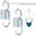 thumbnail image 3 of 2 Piece 7mm Hammock Chair Spring, 1102.3 lb Weight Capacity Heavy Duty Hammock Spring Hooks, Durable Galvanized Iron Extension, 3 of 5