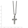 thumbnail image 2 of Titanium .03ct. Diamond Accent Cross 22in Necklace, 2 of 6