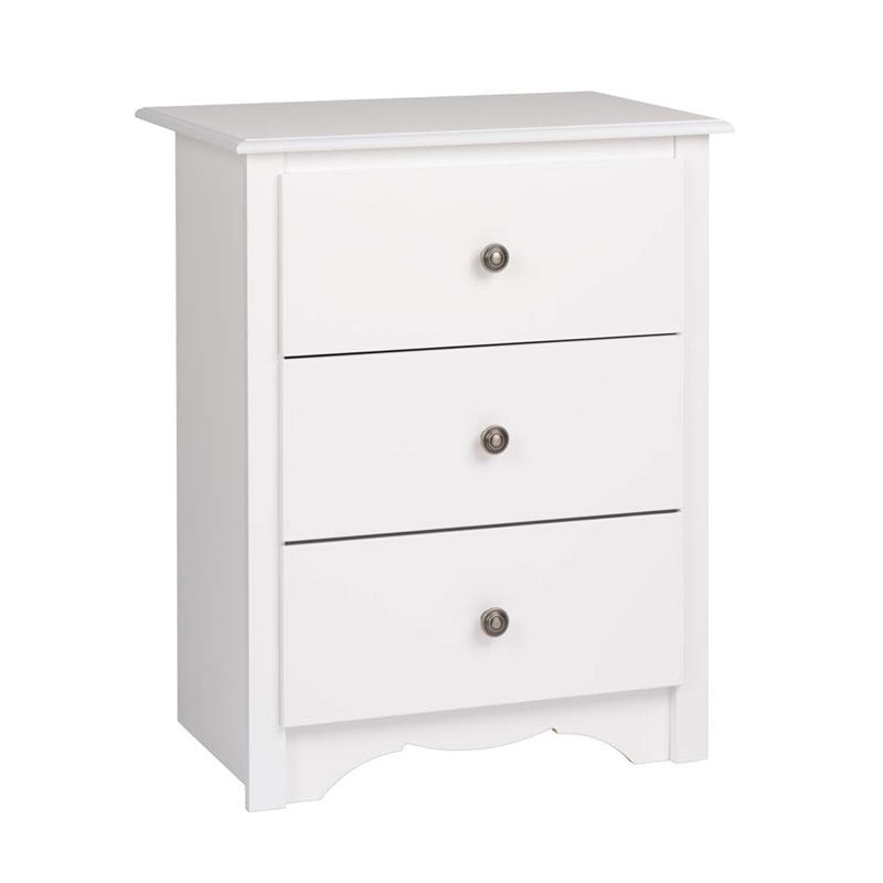 3 Drawer Tall Nightstand, Tall Side Table Night Stand