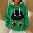thumbnail image 2 of Levmjia Womens Hoodie Casual Long Sleeve Round Neck Cute Print Sweatshirt Soft Cotton Blend Pullover Loose Fit Comfortable Home Daily Wear, 2 of 5