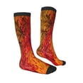 thumbnail image 4 of Lsque Autumn Leaf Printed Crew Socks Men's Women's LightWeight Thin Casual Calf Socks ,Knee High Socks,Cotton Socks, 4 of 9