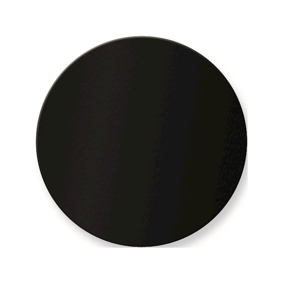 1 3/4 x 1 3/4 Round Black Anodized Aluminum Plates-Sets of 6 (1.75x1.75mm)
