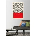 thumbnail image 2 of Geometric - Red Wall Poster with Pushpins, 22.375" x 34", 2 of 3
