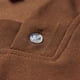 thumbnail image 4 of Camisa Elvqul de Hombre Algodón Casuales Café Manga Corta sin Estampado Solapa Abotonada, 4 of 7