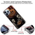 thumbnail image 3 of Halloween Skeletons Pumpkin Case for iPhone 12 Pro,Aesthetic Art Design Pattern TPU Shock-proof Cover Case, 3 of 6