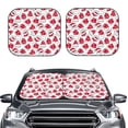 thumbnail image 2 of Goofa Christmas Hat Pattern 2 Piece Car Windshield Sun Shade Foldable | Front Windshield Shade for Sun, Heat and UV Rays | Sunshade for Car Front Window-Small, 2 of 7