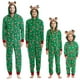 thumbnail image 2 of 2023 Christmas Family Matching Outfits Elk Ear Hooded Rompers Jumpsuit Adults Kids Clothing Set Pajamas Overall Xmas Family Look, 2 of 4