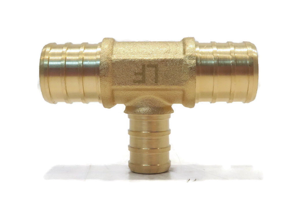 2 3/4 x 3/4 x 1/2 PEX Brass Lead Free TEES Fitting Replaces Vivo PEX-T-323 by The ROP Shop 