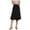 Black, variant on Flowy Skirts Women Elegant Midi Skirts Knee Length A-Line Flared Business Skirt for Office Casual Coffee L