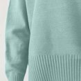 thumbnail image 6 of IROINNID Reduced Womens Sweater Turtleneck Pullover Sweater Solid Color Loose Mid-Length Long Sleeve Autumn and Winter Popular High Collar Knit Sweater, 6 of 6