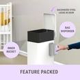 thumbnail image 4 of Bote de basura para pañales Sliq Baby Odor Control de 12 litros con 30 recambios, 4 of 8