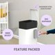 thumbnail image 4 of Bote de basura para pañales Sliq Baby Odor Control de 12 litros con 30 recambios, 4 of 8