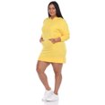 thumbnail image 3 of White Mark Women's Hoodie Sweatshirt Dress, 3 of 6