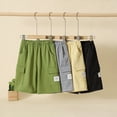 thumbnail image 4 of Fdqin Boys Shorts 4 Pcs Summer Cargo Elastic Waist Jogger Sports Athletic Short with Pocket Grey Apricot Black Green 3-4 Years, 4 of 9