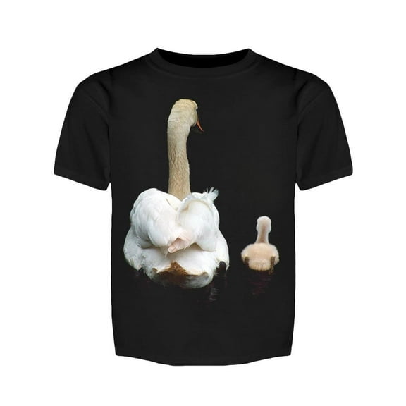A Swan And A Cygnet Tee Girl's -Image by Shutterstock