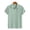 (Casual 41)Green, variant on Fashion Shirt for Men Short Sleeve Blouse Solid Color Summer Casual Button-up Turndown Collar Pullover Tops Tees