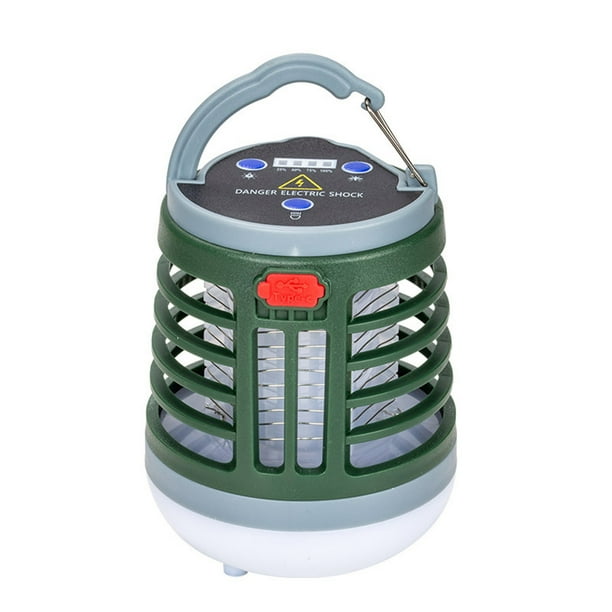 Trampa para moscas USB portátil Injueey con cuentas LED de brillo fuerte y Control físico de mosquitos Verde