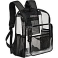 thumbnail image 1 of Mochila transparente KUI WAN Mochila transparente para la escuela, la universidad o el trabajo, 1 of 9
