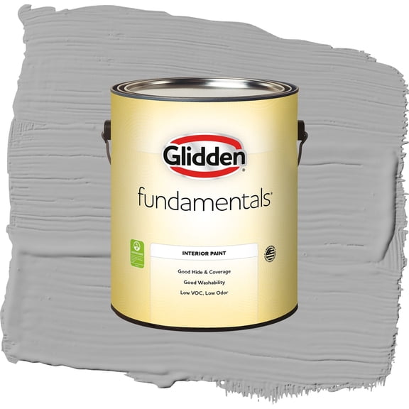 Glidden Fundamentals Flagstone / Gray, Eggshell Interior Paint, 1 Gallon