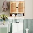thumbnail image 2 of Gymax Bathroom Wall Cabinet Deep Bathroom Cabinet w/ Adjustable Shelves, 2 of 10