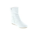 thumbnail image 7 of Static Footwear Selena-58 Women's Fashion Mid Calf Flat Heel Side Zipper Slouch Boots, 7 of 7