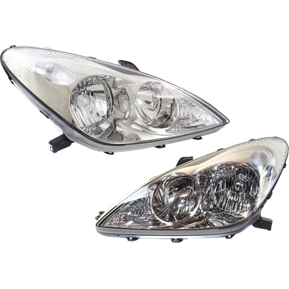 Garage-Pro Driver and Passenger Side Headlight for Lexus ES300 Base 2002-2003 Halogen With bulb(s) Sedan Replaces# 8117033450 8113033450
