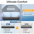 thumbnail image 3 of Andador plegable HOMLAND con asiento para personas mayores, ruedas grandes de 8", capacidad de peso de 350 lb, asas y altura del asiento ajustables, ligero, morado, 3 of 5