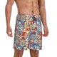 thumbnail image 2 of Balery Set Of Travel Vintage Pantalones cortos de pijama de punto de algodón para hombre con cinturilla y bolsillos-X-Large, 2 of 6