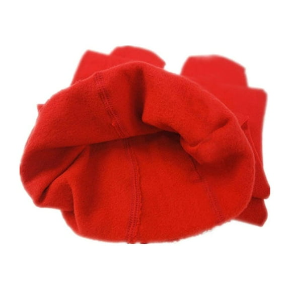 HOMEMAXS Girls Winter Warm Lined Tights Trousers Kids Elastic Thick Leggings Ninth Pants for 3-5 Years Old (Red)