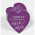 thumbnail image 2 of Inkdotpot Real Silver Foil Thank You From The New Wedding Tag Favor Hang Paper Tag 50 Pieces, 2 of 6