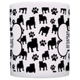 thumbnail image 3 of ThisWear Dog Owner Gifts Best Bulldog Mom Ever Paw Pattern 11 ounce Coffee Mug Bone Pattern, 3 of 4