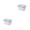 thumbnail image 1 of tamizeot Fridge Fruit Storage Box Kitchen Drain Organizer Refrigerator Organizers Small 2Set, 1 of 6